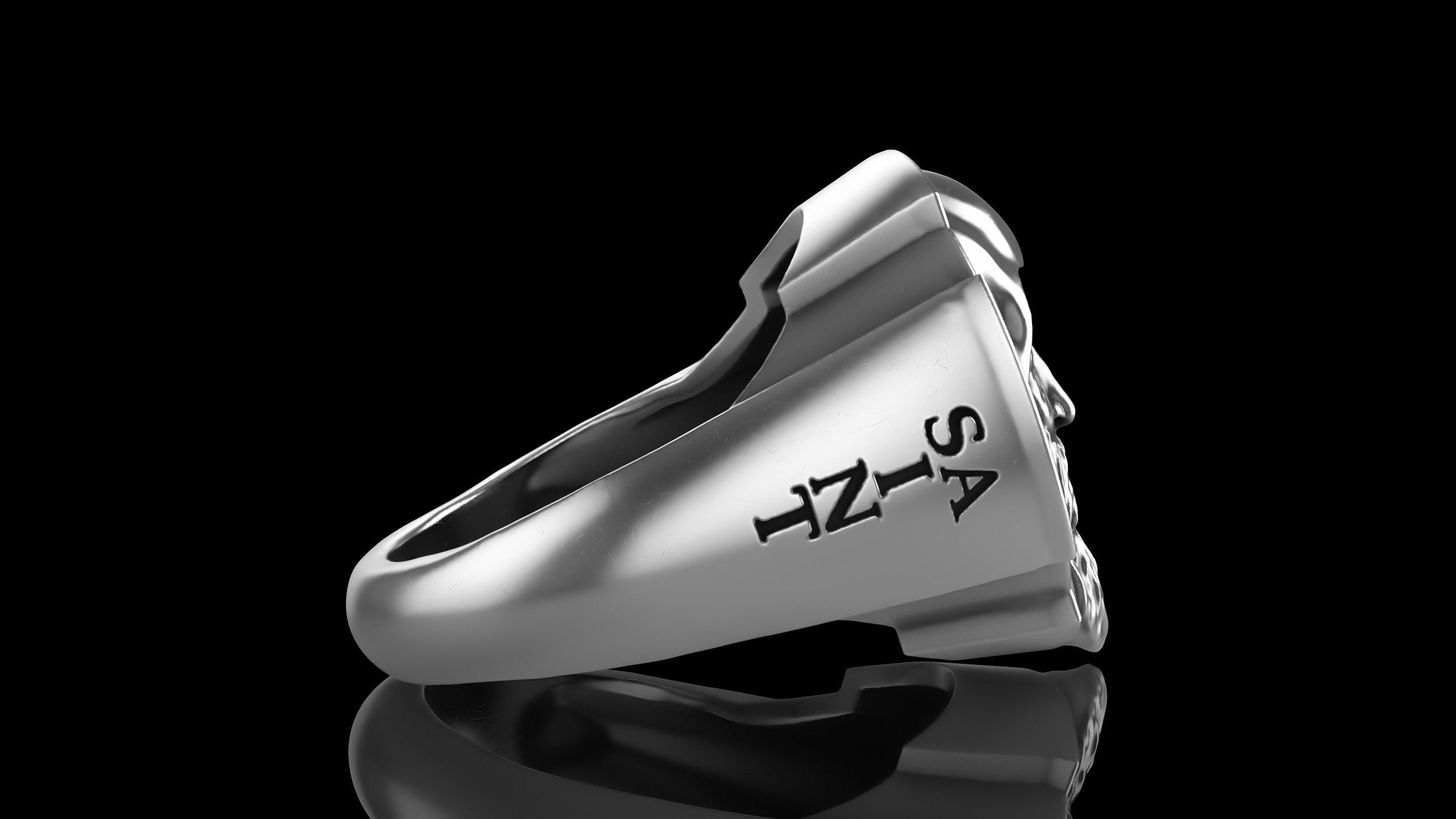 Saint Charbel Makhlouf ring 3D print model_3