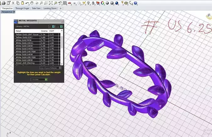 ring leaf 001 cadfile