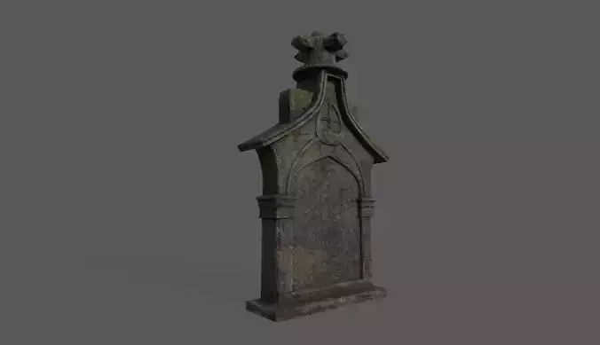 Tombstone Bloodborne Style  Low-poly 3D model