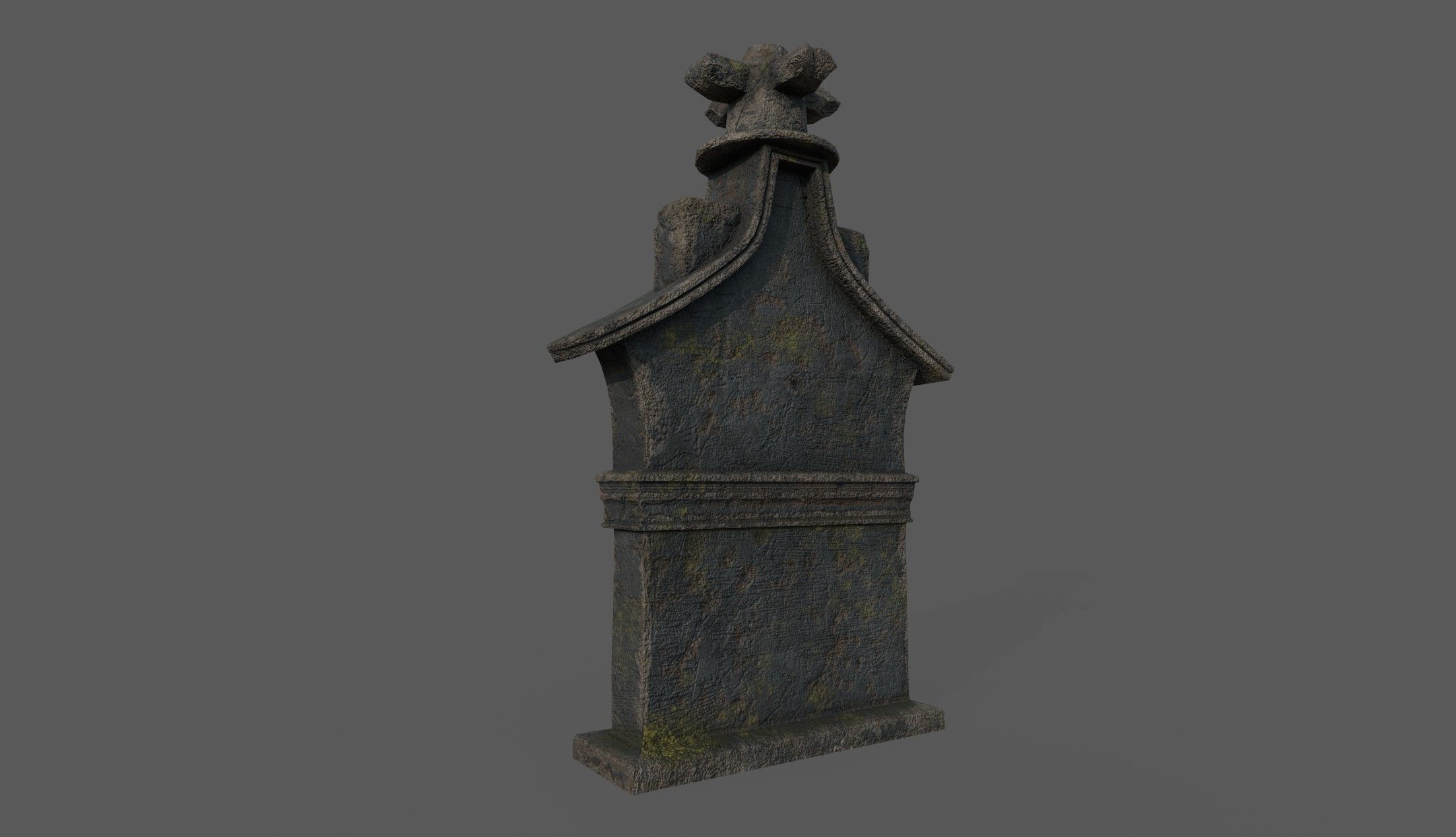 Tombstone Bloodborne Style  Low-poly 3D model_3