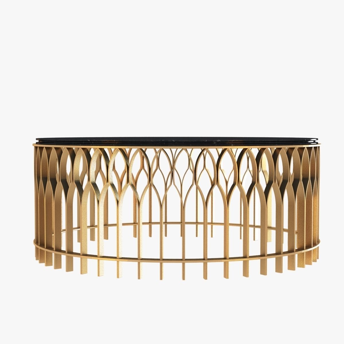 Brabbu Mecca Round Coffee Table 3D model_1