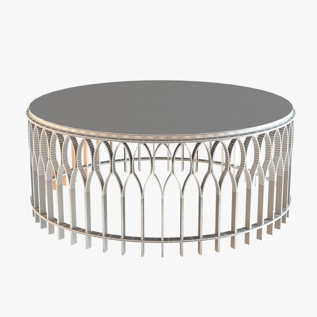Brabbu Mecca Round Coffee Table 3D model_3