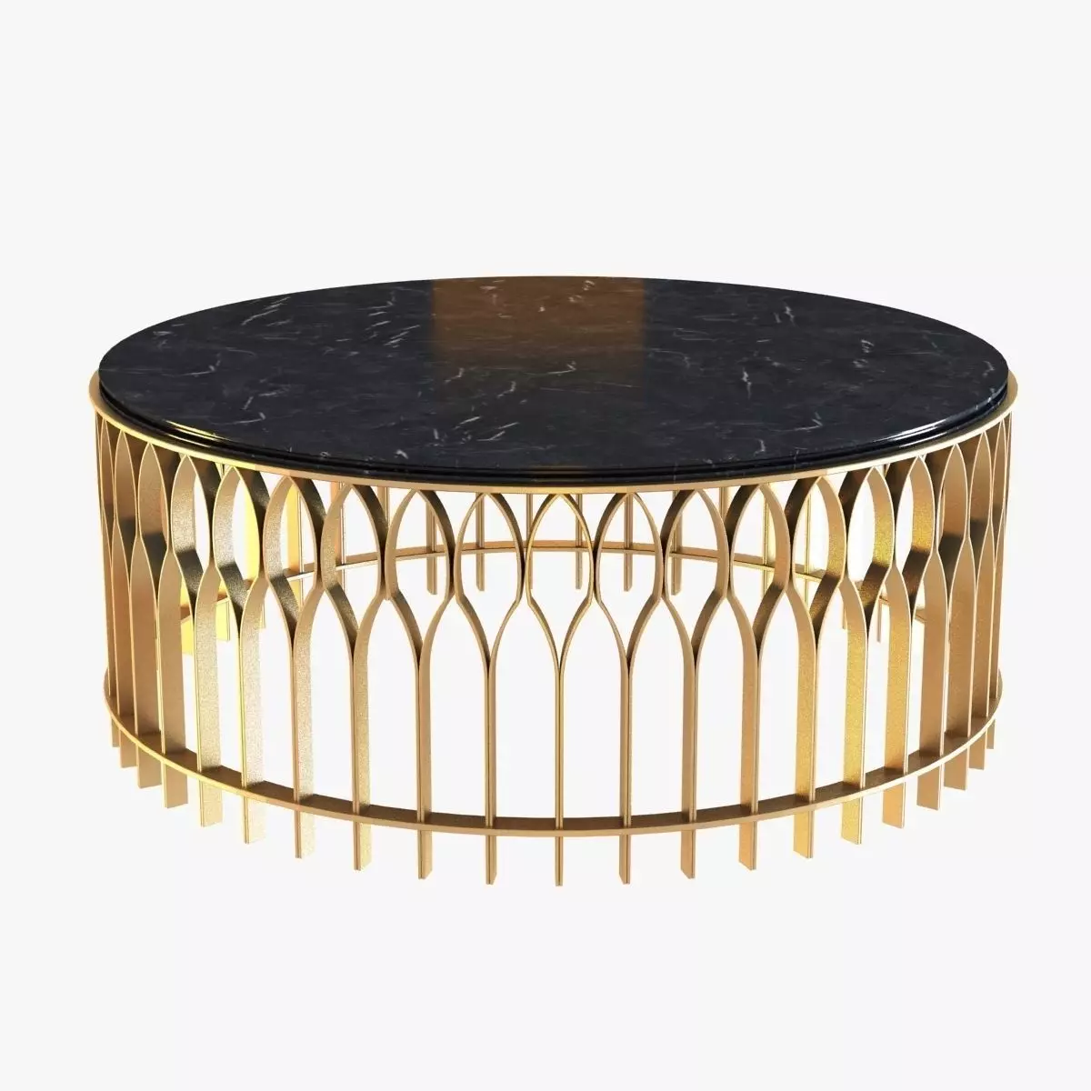 Brabbu Mecca Round Coffee Table 3D model_0