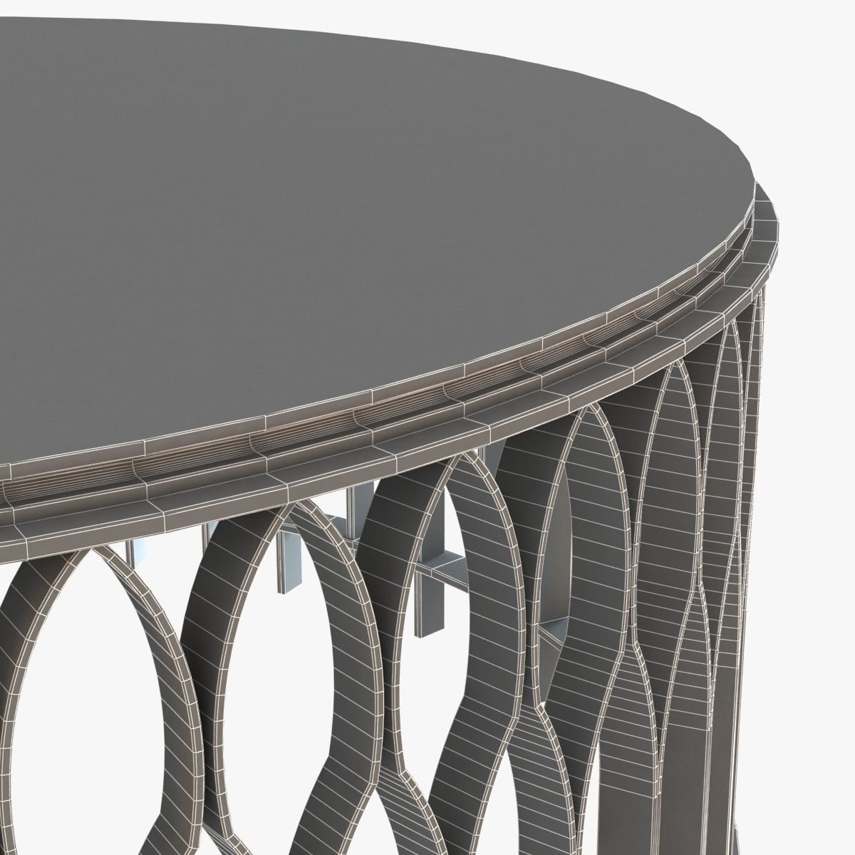 Brabbu Mecca Round Coffee Table 3D model_8