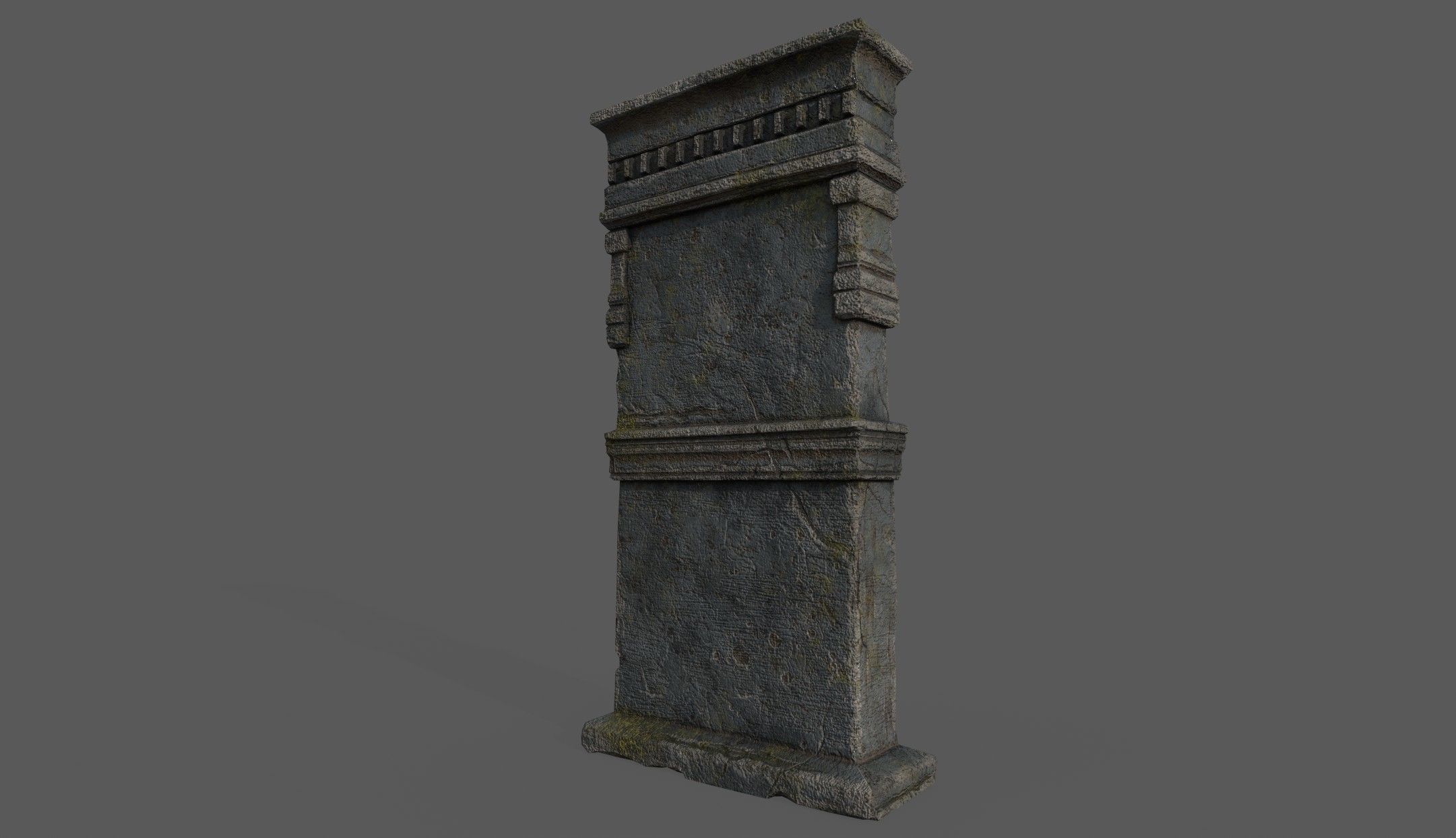 Tombstone Bloodborne Style  Low-poly 3D model_3
