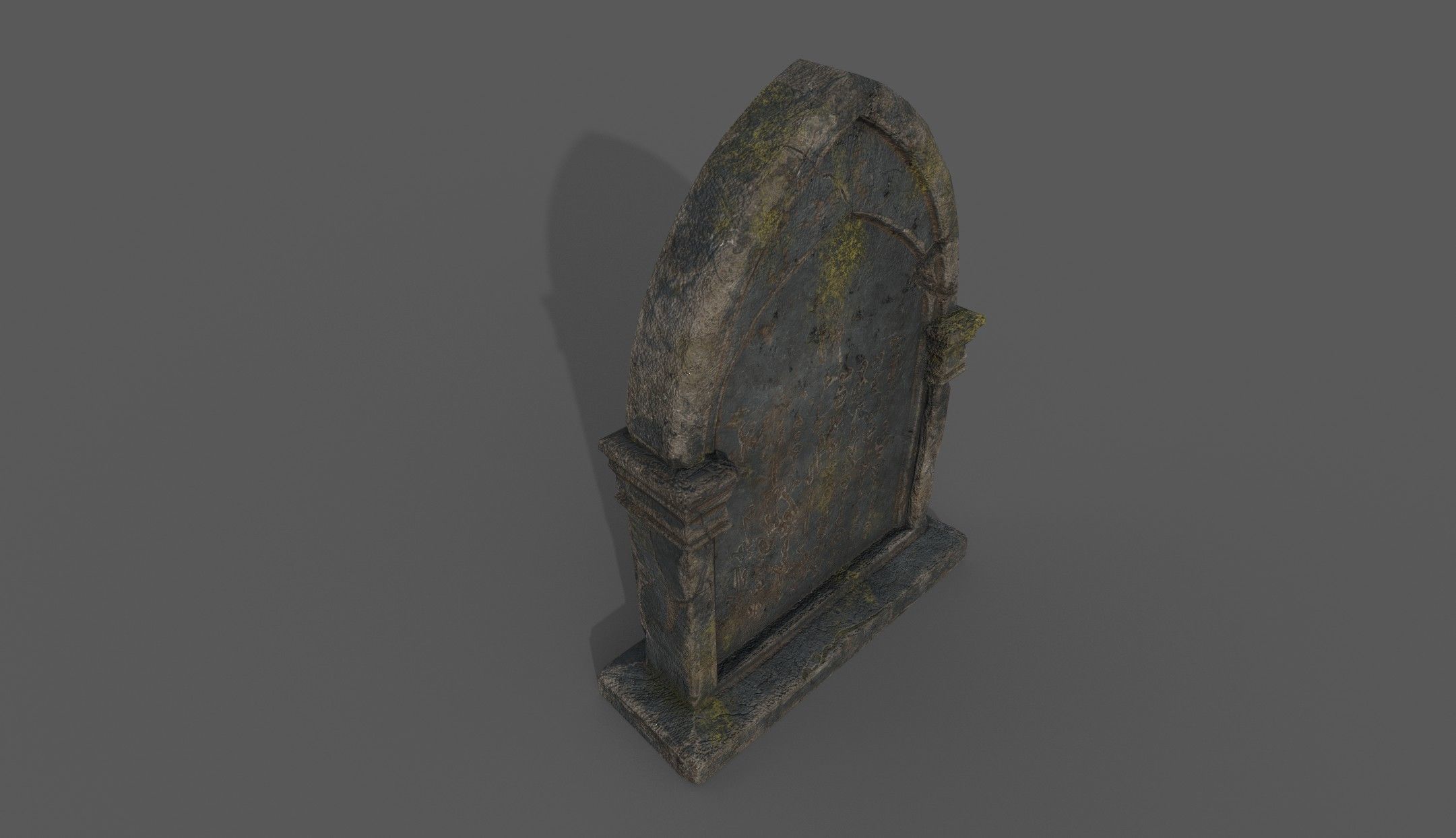 Tombstone Bloodborne Style  Low-poly 3D model_4