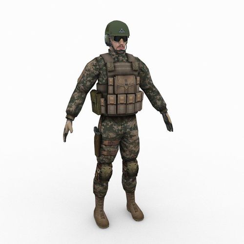 US Army Marine Desert 3D model