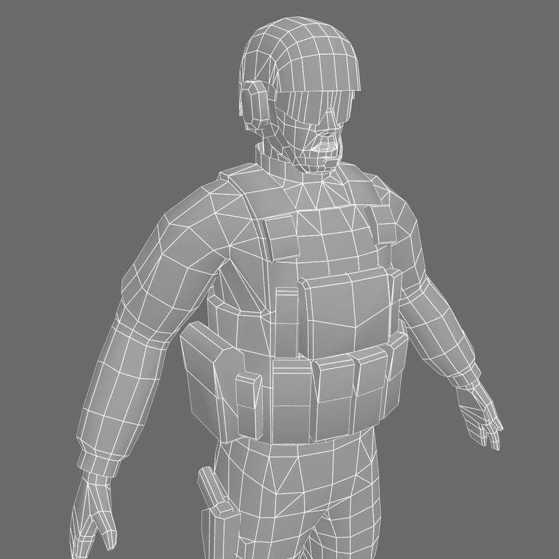 US Army Marine Desert 3D model_17