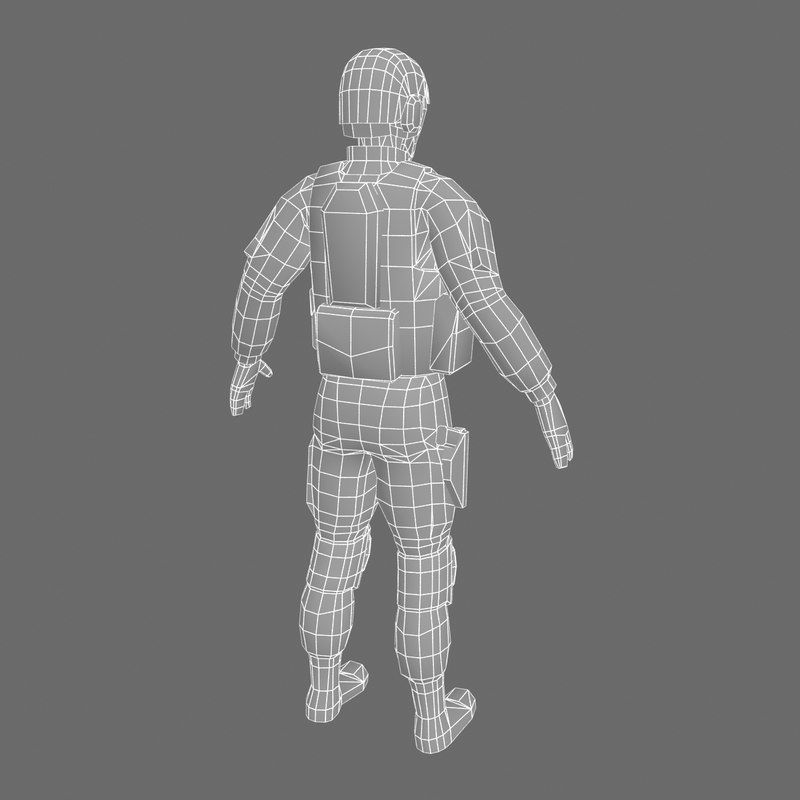 US Army Marine Desert 3D model_13