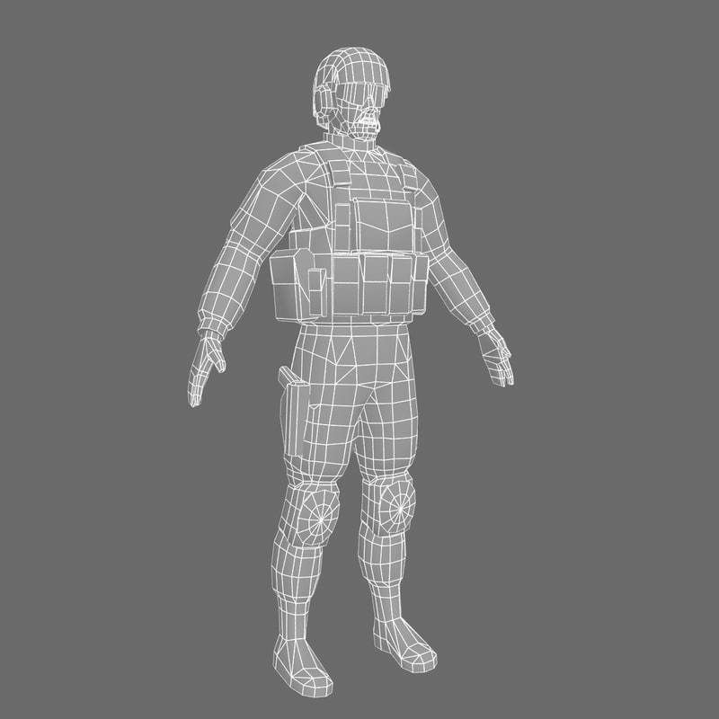 US Army Marine Desert 3D model_12