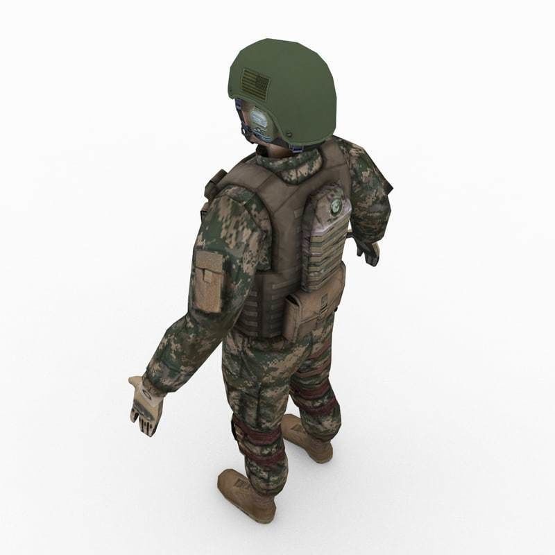 US Army Marine Desert 3D model_10