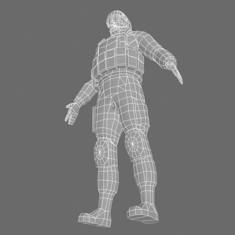 US Army Marine Desert 3D model_15