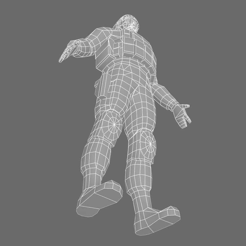 US Army Marine Desert 3D model_16