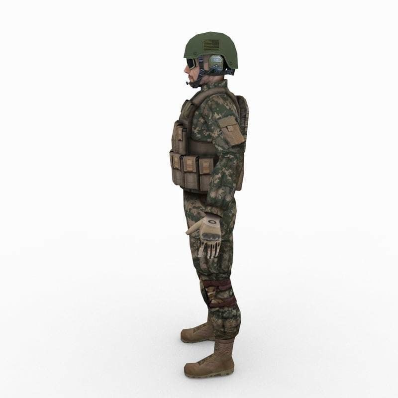 US Army Marine Desert 3D model_6