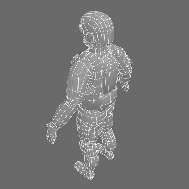 US Army Marine Desert 3D model_14