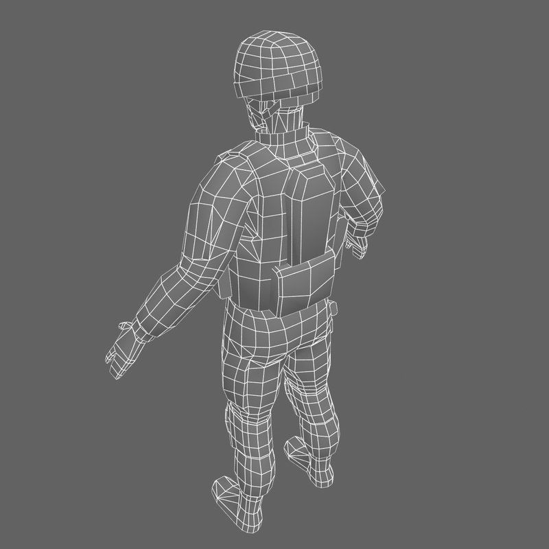 US Army Delta Force 3D model_7