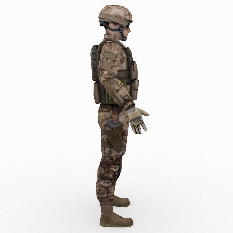 US Army Delta Force 3D model_11