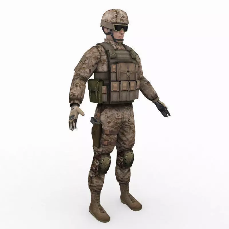US Army Delta Force 3D model_0
