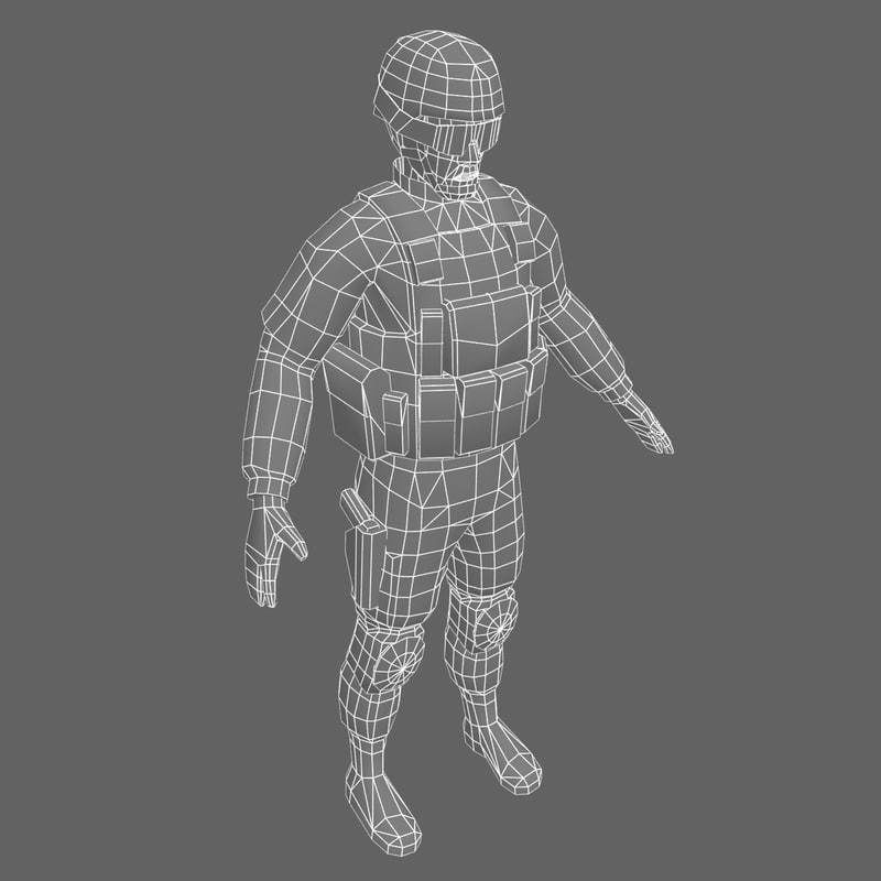 US Army Delta Force 3D model_5