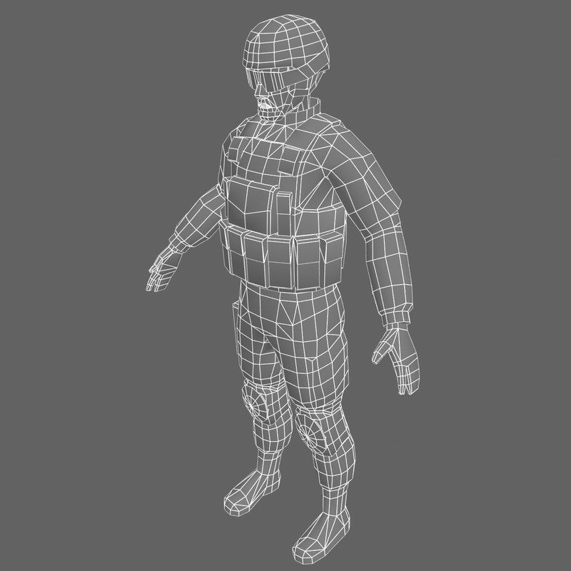 US Army Delta Force 3D model_6