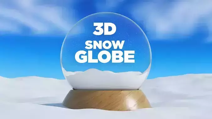 Snowglobe christmas scene
