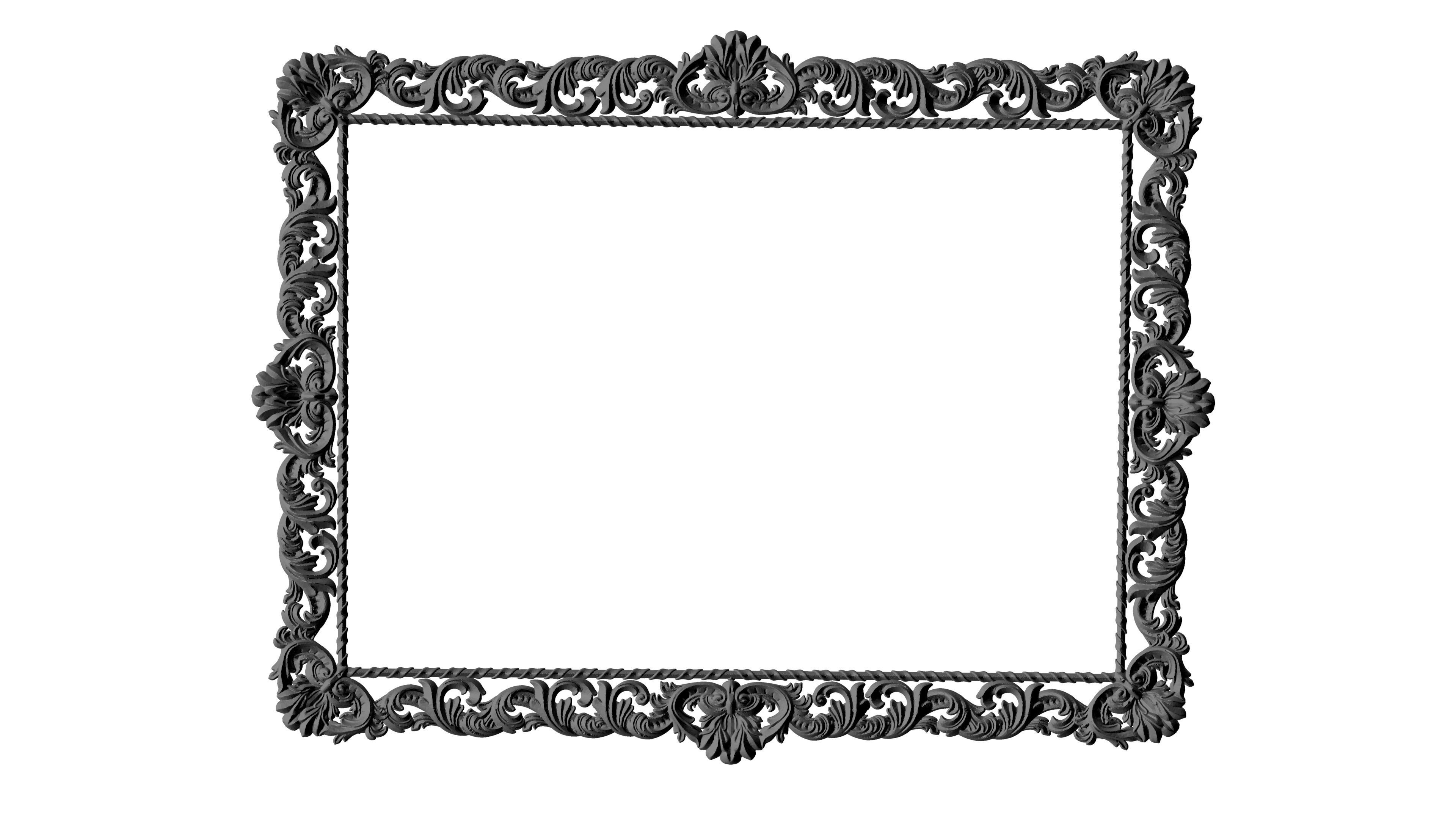Frame 2 ornate 3D print model_1