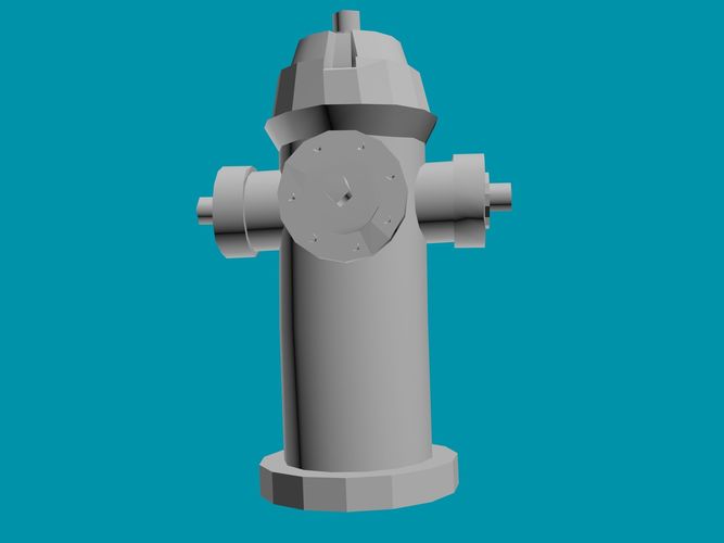Fire hidrant Low-poly 3D model