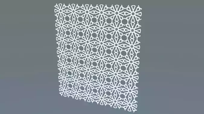 Arabian pattern Ornament 8 3D model