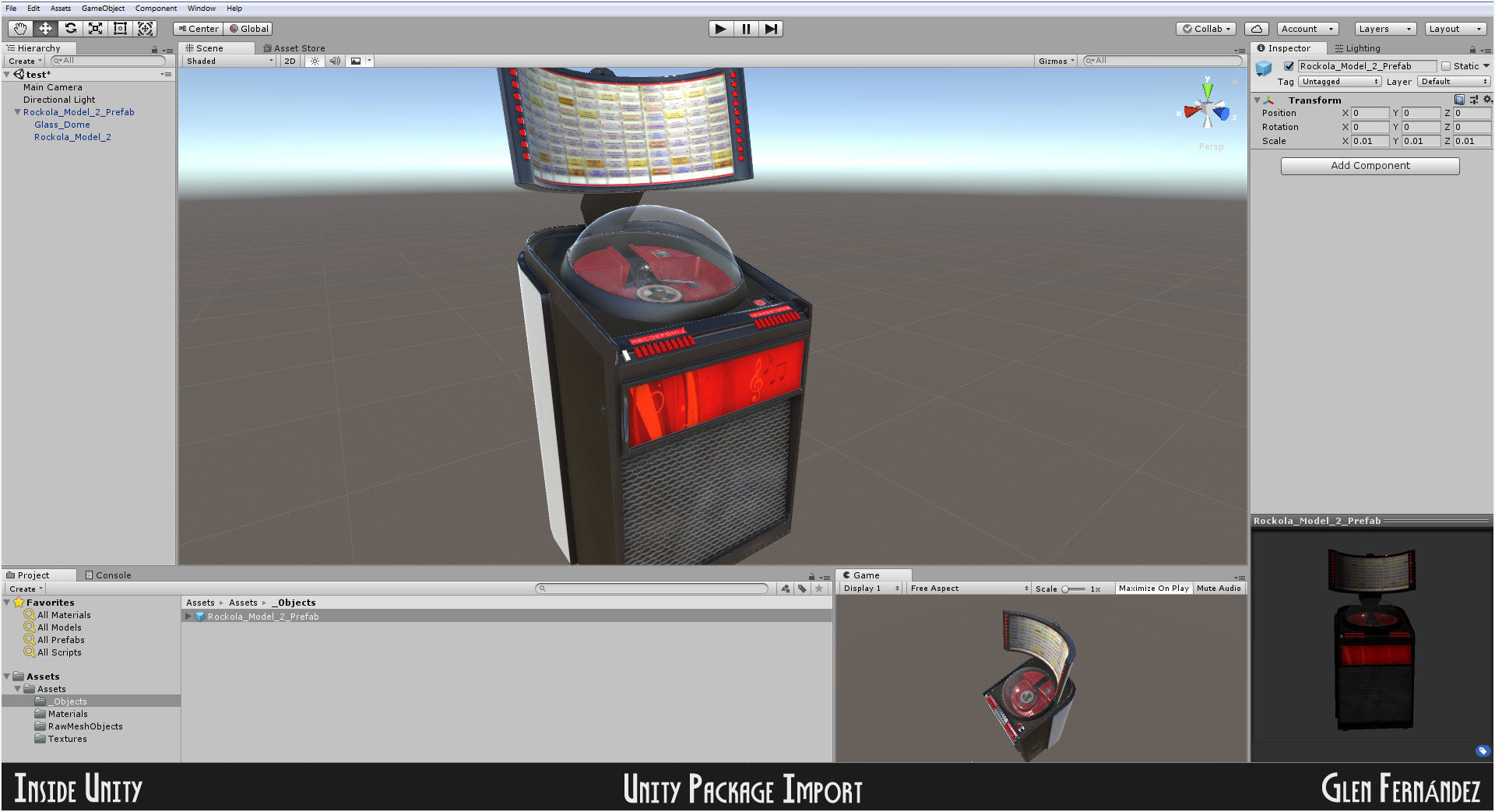 Vintage Retro Rockola Jukebox model 2 Low-poly 3D model_11