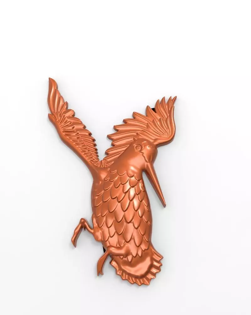 woodcock 3d relief 3D print model_0