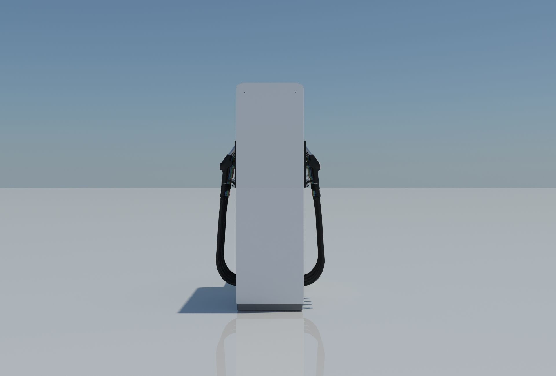 Fuel Dispenser Shell Brand 3D model_5