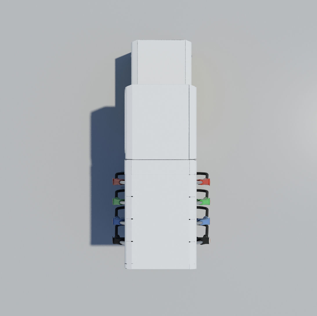 Fuel Dispenser Shell Brand 3D model_6