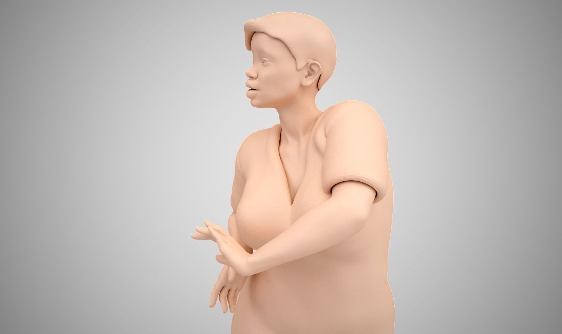 Dancing Girl 3D print model_5