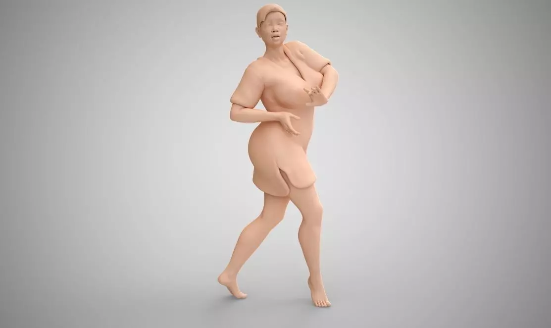 Dancing Girl 3D print model_0