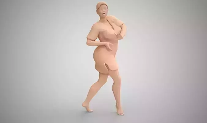 Dancing Girl 3D print model