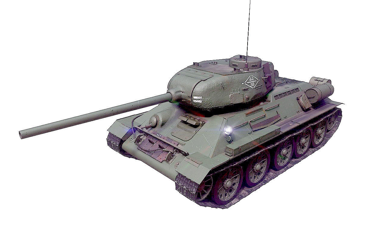 Tank T- 34 3D model_6