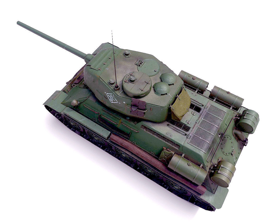 Tank T- 34 3D model_7