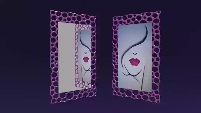 Photo and Mirror Frame 3D model