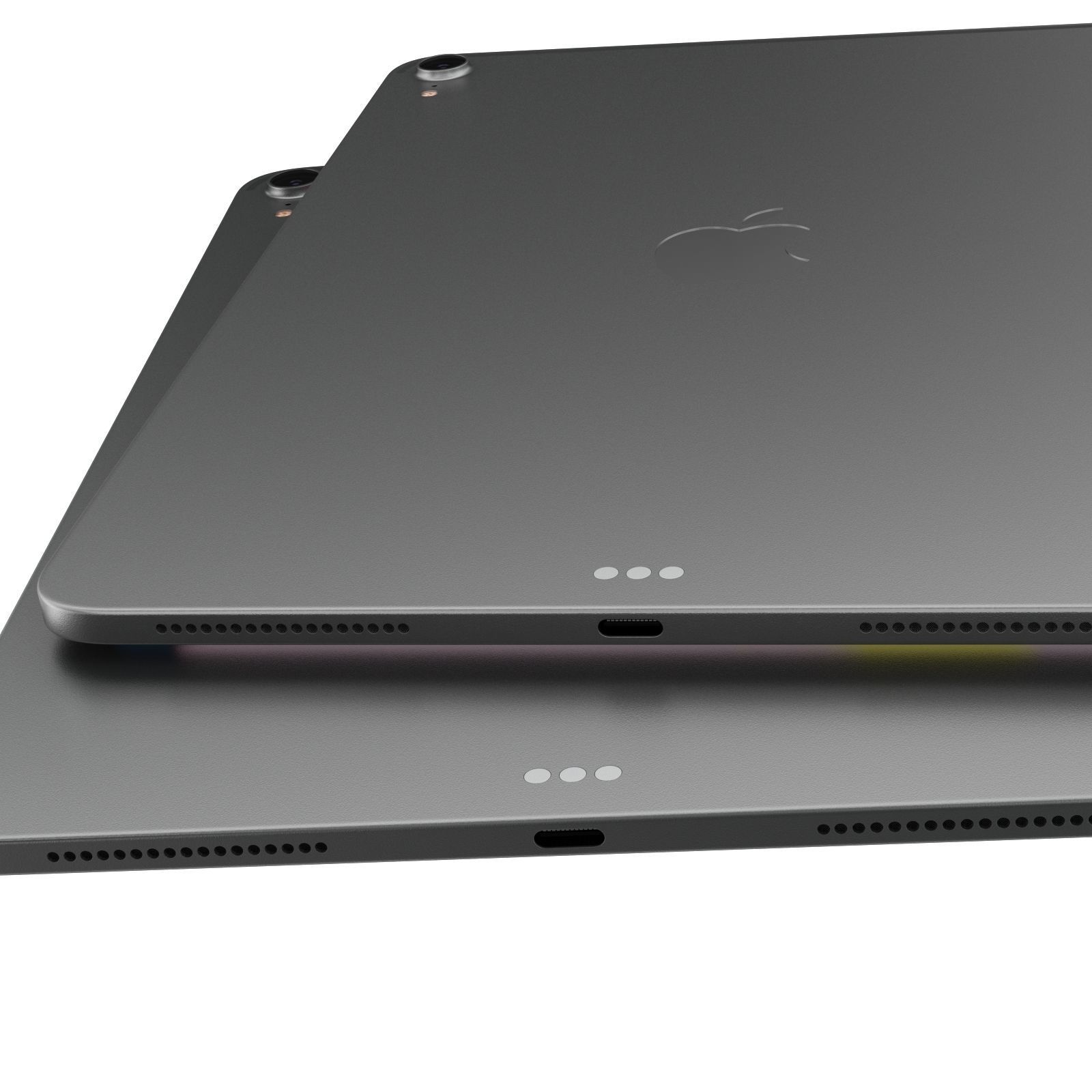 iPad Pro 11 Gray and Pencil 2018 3D model_5