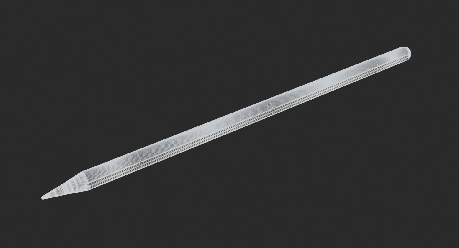 iPad Pro 11 Gray and Pencil 2018 3D model_16