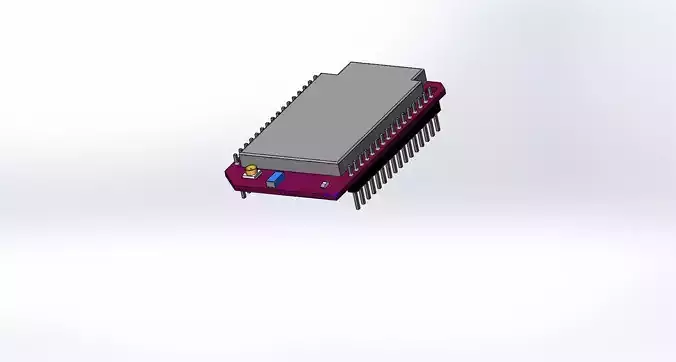 Omega2 microcontroller 3D model
