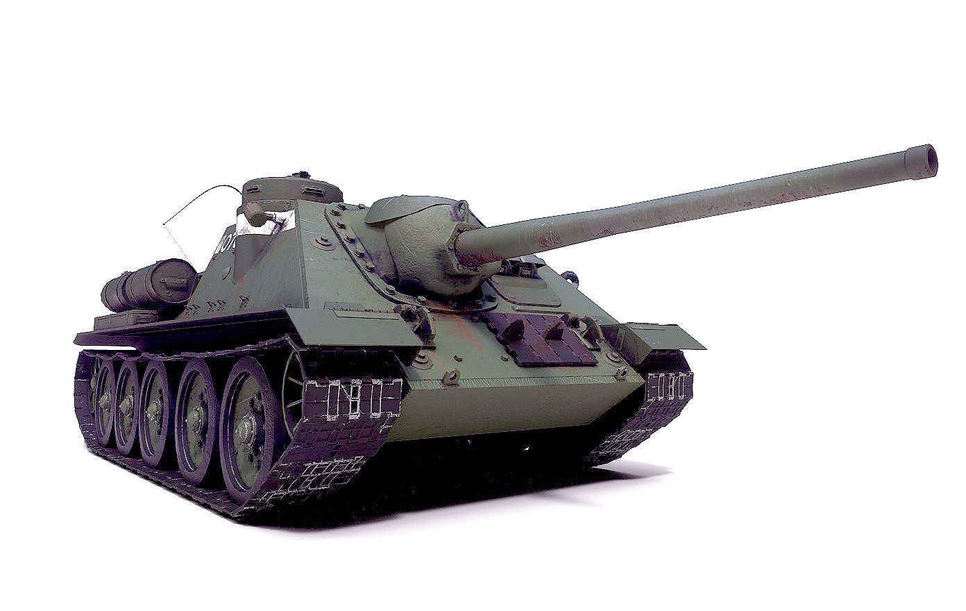  Tank SU 85 3D model_1