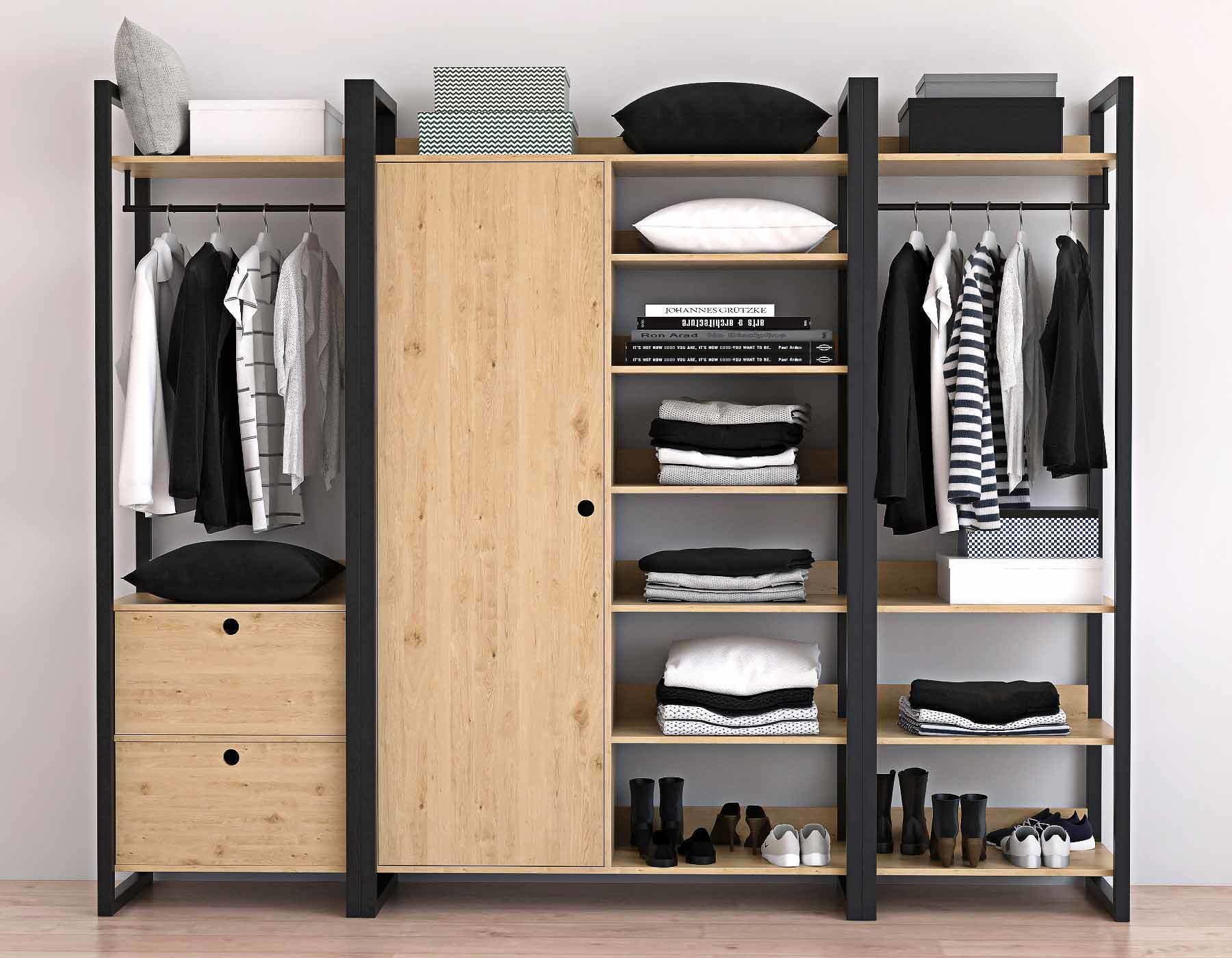 wardrobe woodmood 3D model_1