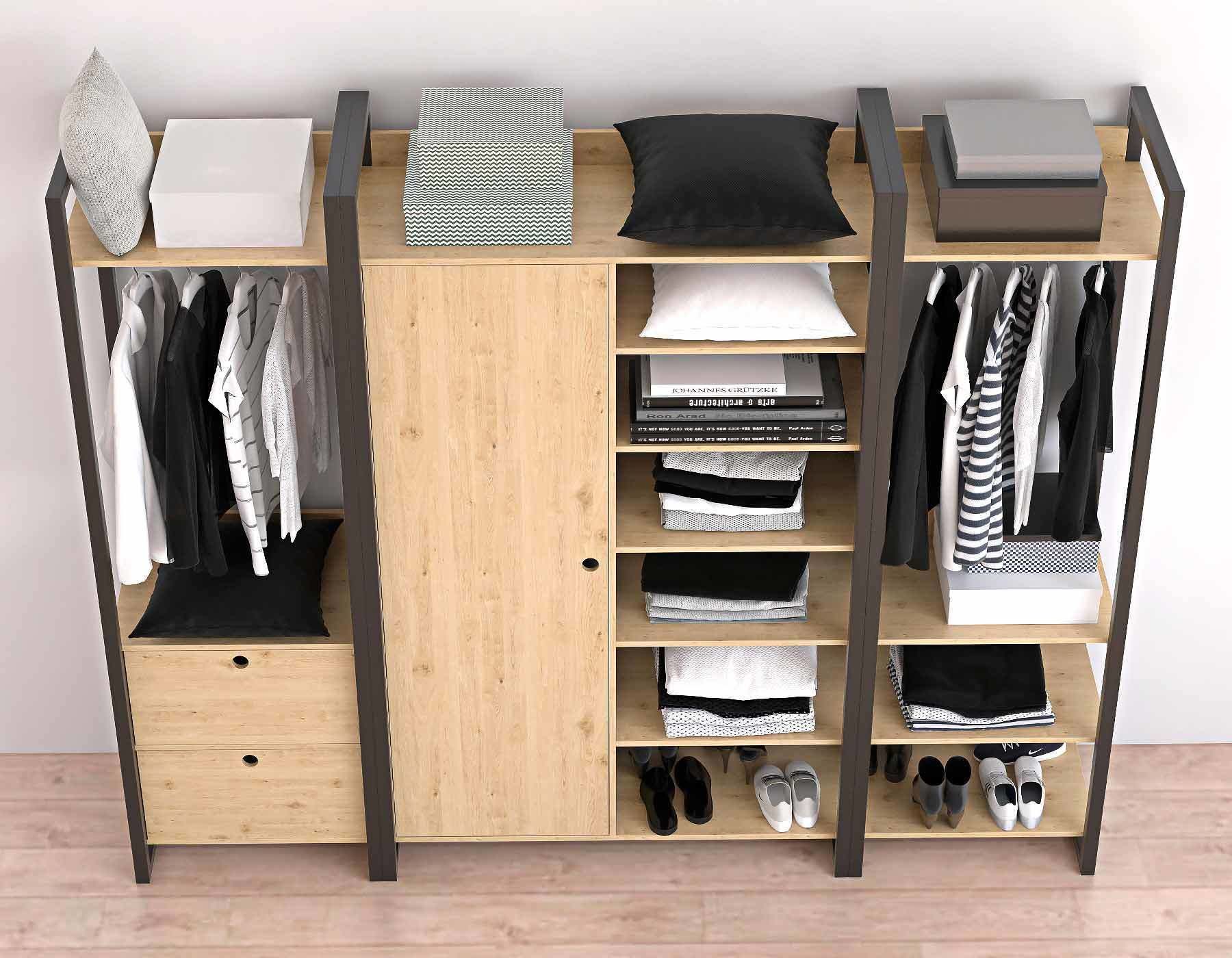 wardrobe woodmood 3D model_5