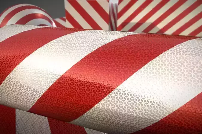 Striped Traffic Sign Reflection Foil  1 - Texture Set  29