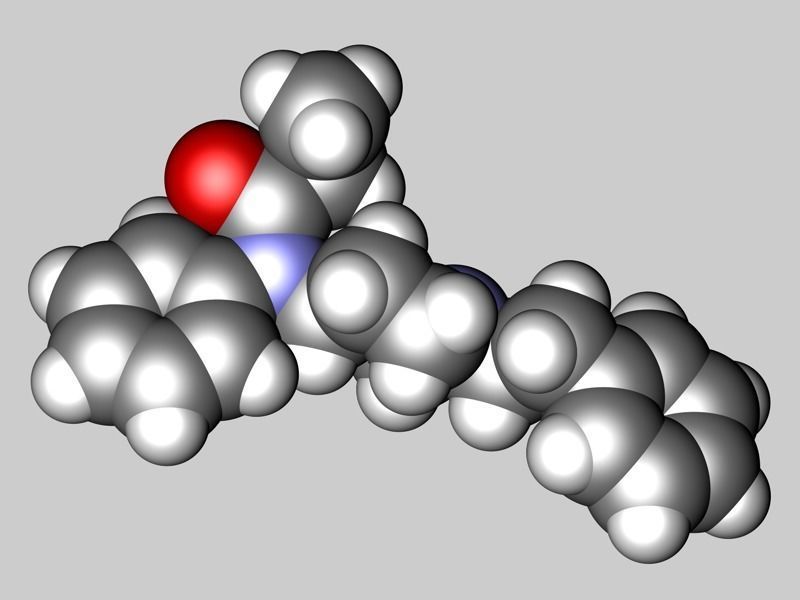Fentanyl molecule 3D model_4