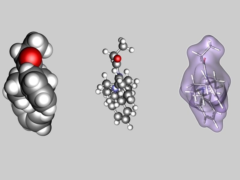 Fentanyl molecule 3D model_3
