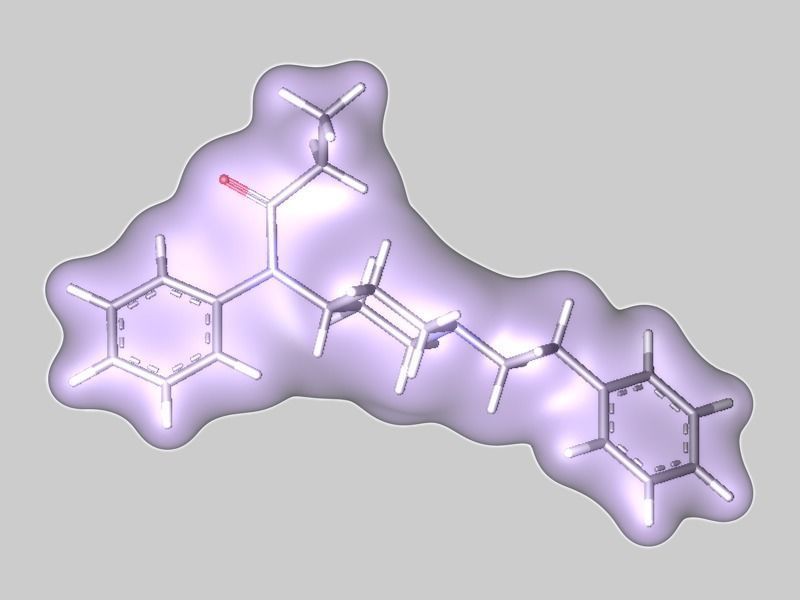 Fentanyl molecule 3D model_6
