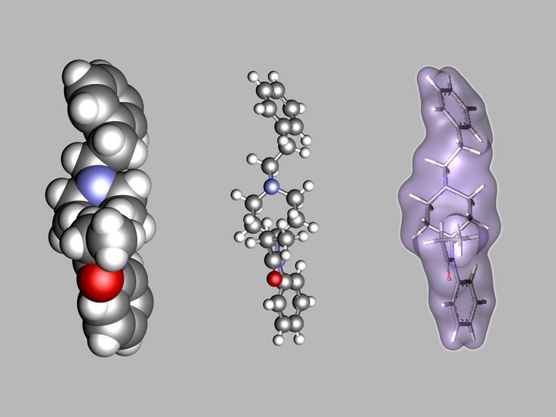Fentanyl molecule 3D model_8