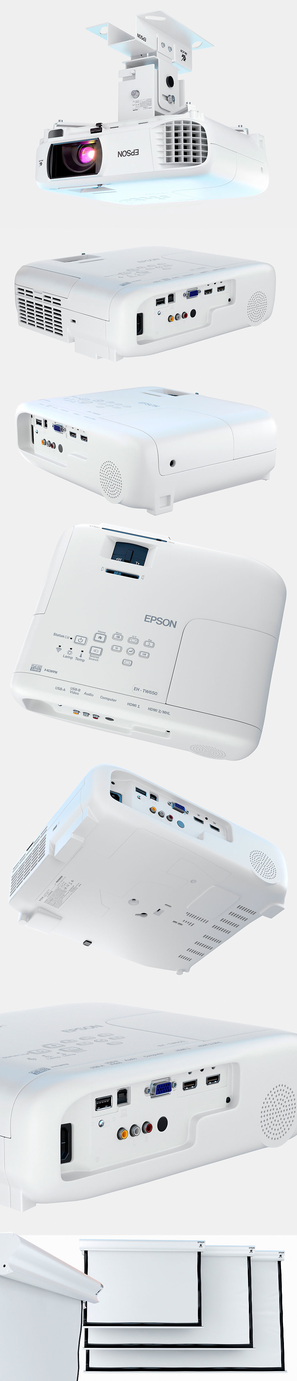 Epson EH-TW650 3D model_8